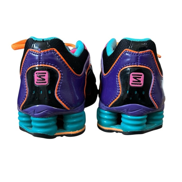 Nike Shox Navina 356918 038 Womens size 6.5 Black Turquoise Purple Sneakers Shoe - Picture 4 of 9